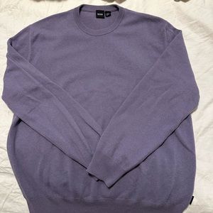 BOSS, Hugo Boss - Purple Sweater. Made in Italy. Size Large. 100% Cashmere